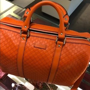 Orange Gucci Boston bag (RARE)